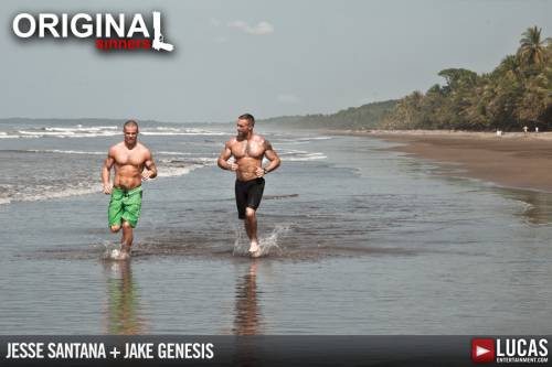 Jake Genesis Fucks Jesse Santana on the Beach - Gay Movies - Lucas Entertainment