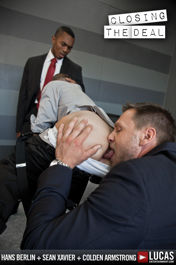 Colden Armstrong Takes Two Mouthfuls of Cum from His Bosses