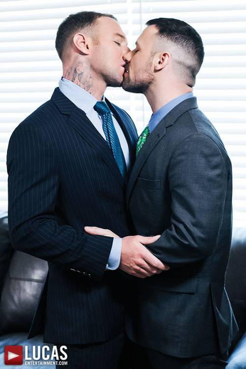 Sergeant Miles Gags On Dylan James’ Nine-Inch Cock - Gay Movies - Lucas Entertainment