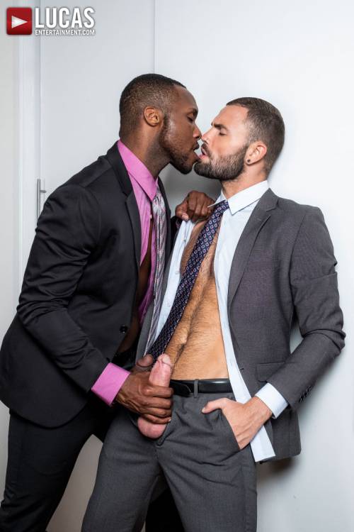 Jeffrey Lloyd, Sean Xavier, Andre Donovan | Black Business Cock - Gay Movies - Lucas Entertainment