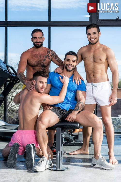 Arad Winwin, Rico Marlon, And Edji Da Silva Pass Around Allen King - Gay Movies - Lucas Entertainment