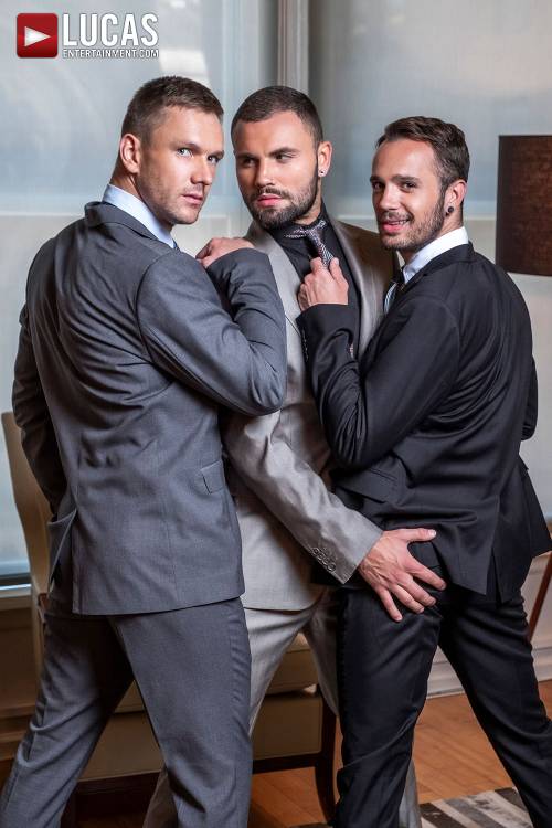 Drake Rogers Works Hard For Jeffrey Lloyd And Andrey Vic - Gay Movies - Lucas Entertainment