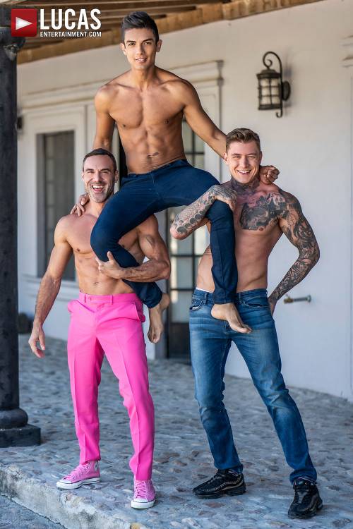 Geordie Jackson And Manuel Skye Demolish Benjamin Gomez - Gay Movies - Lucas Entertainment