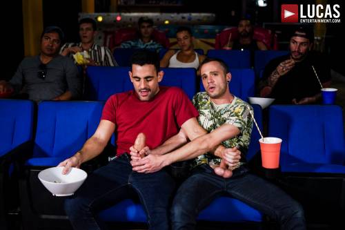 Max Arion And Drake Rogers’ Movie Theatre Fuck - Gay Movies - Lucas Entertainment
